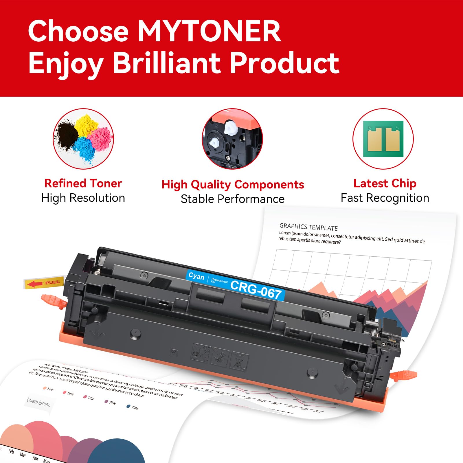Amazon.co.jp: MYTONER 067 067H トナーカートリッジセット Canon 067